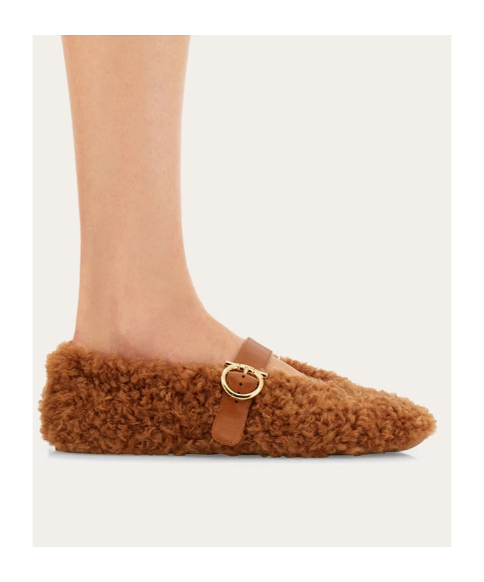 Ferragamo Ballerina Ornament Gancini Women In Brown