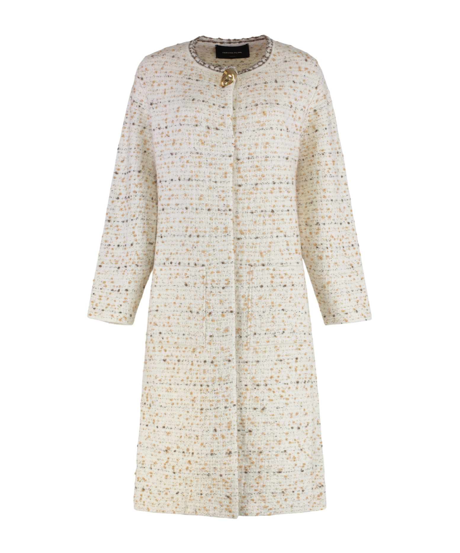 Fabiana Filippi Wool-blend Cardigan In Neutral