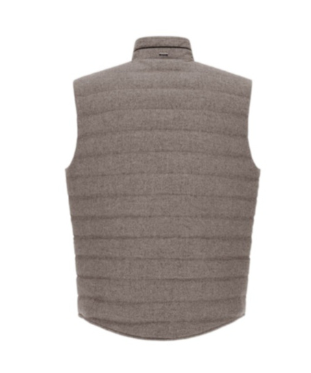 Herno Cashmere And Silk Sleeveless In Gray
