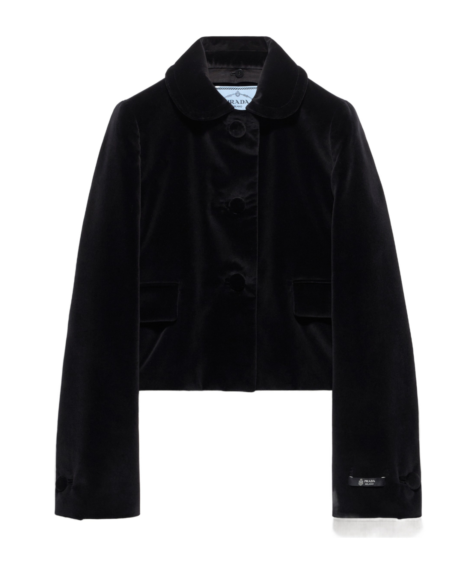 PRADA SINGLE-BREASTED VELVET JACKET