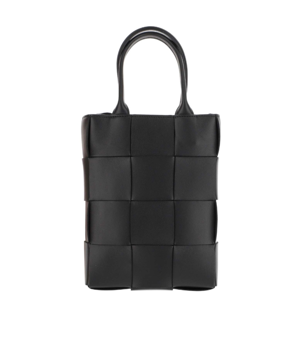 Bottega Veneta Mini Cassette Shoulder Bag In Black