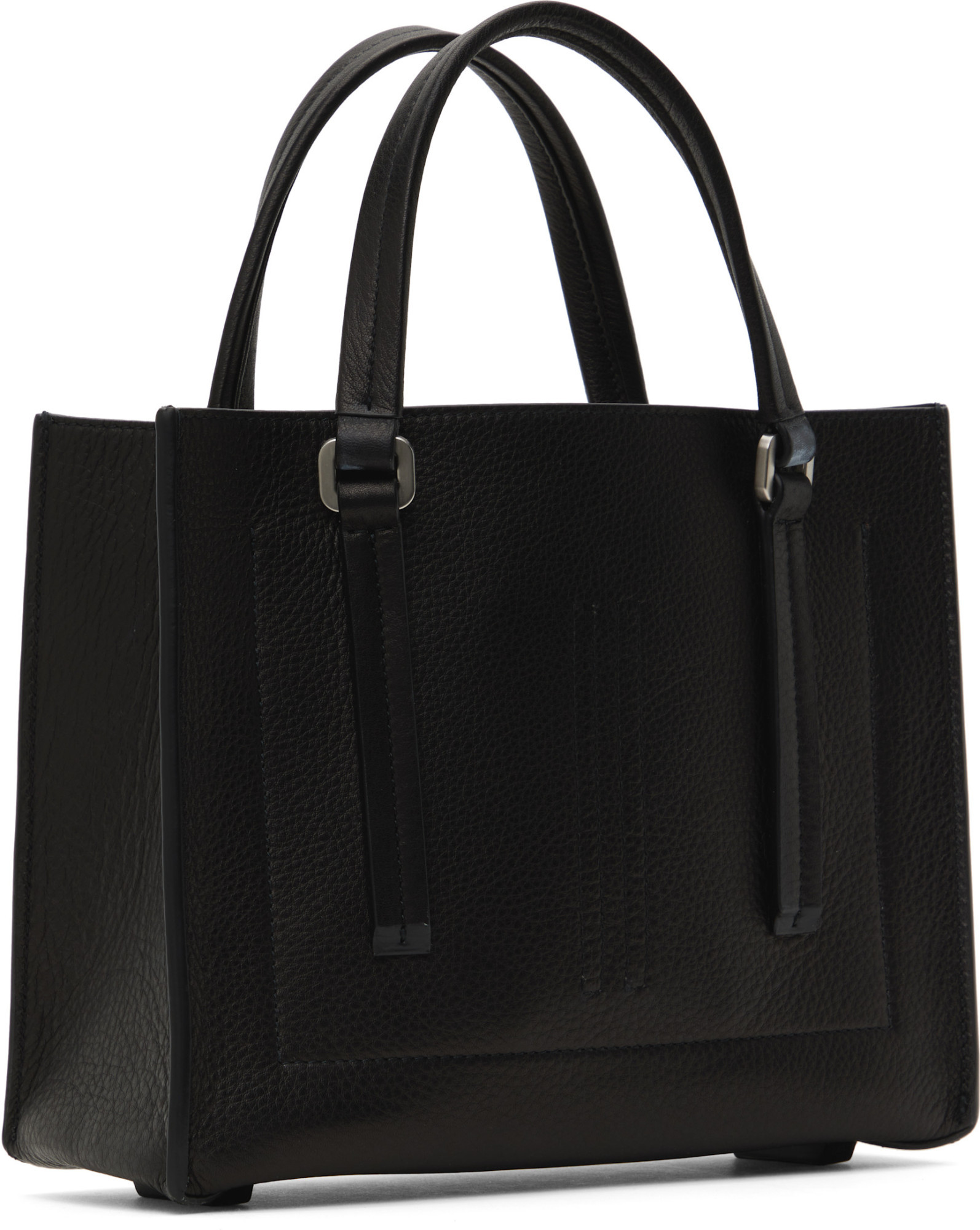 Rick Owens Stitching Detail Handbag In Black