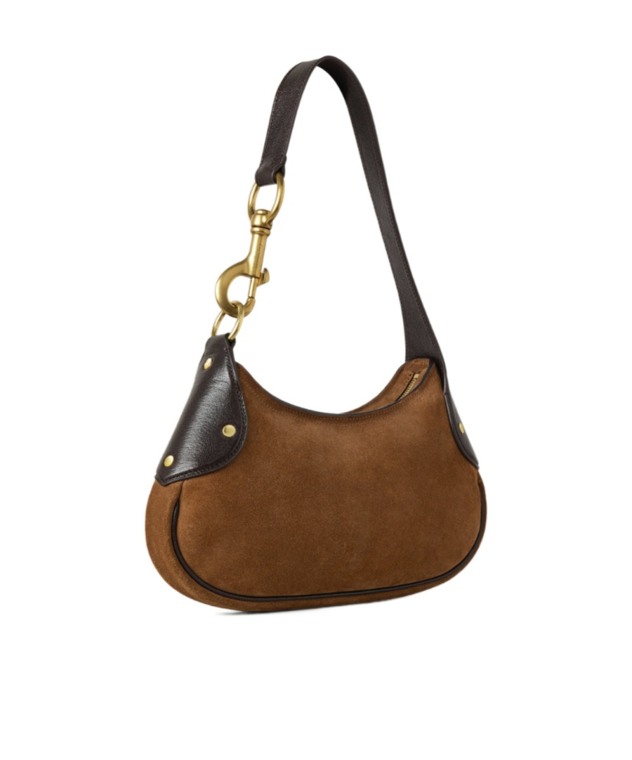 Mulberry Vintage Oak Leather Small Hackney Shoulder Bag In Brown