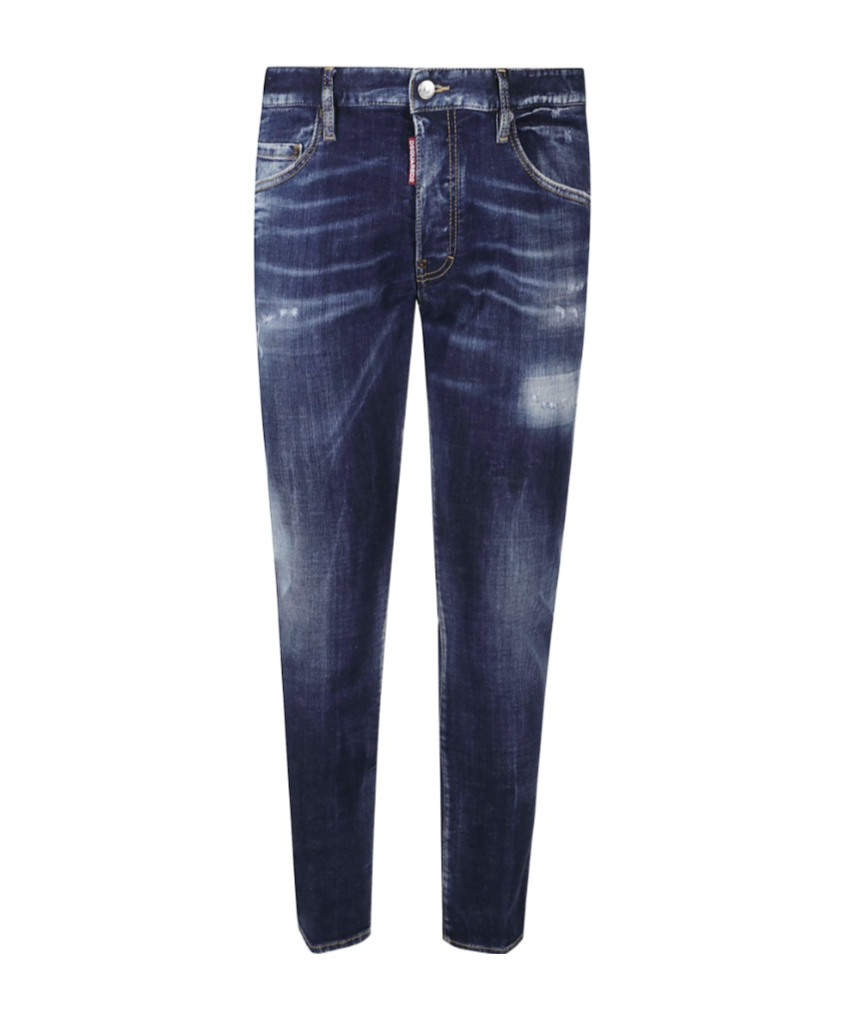 Dsquared2 Jeans With Belt Loops In Blue