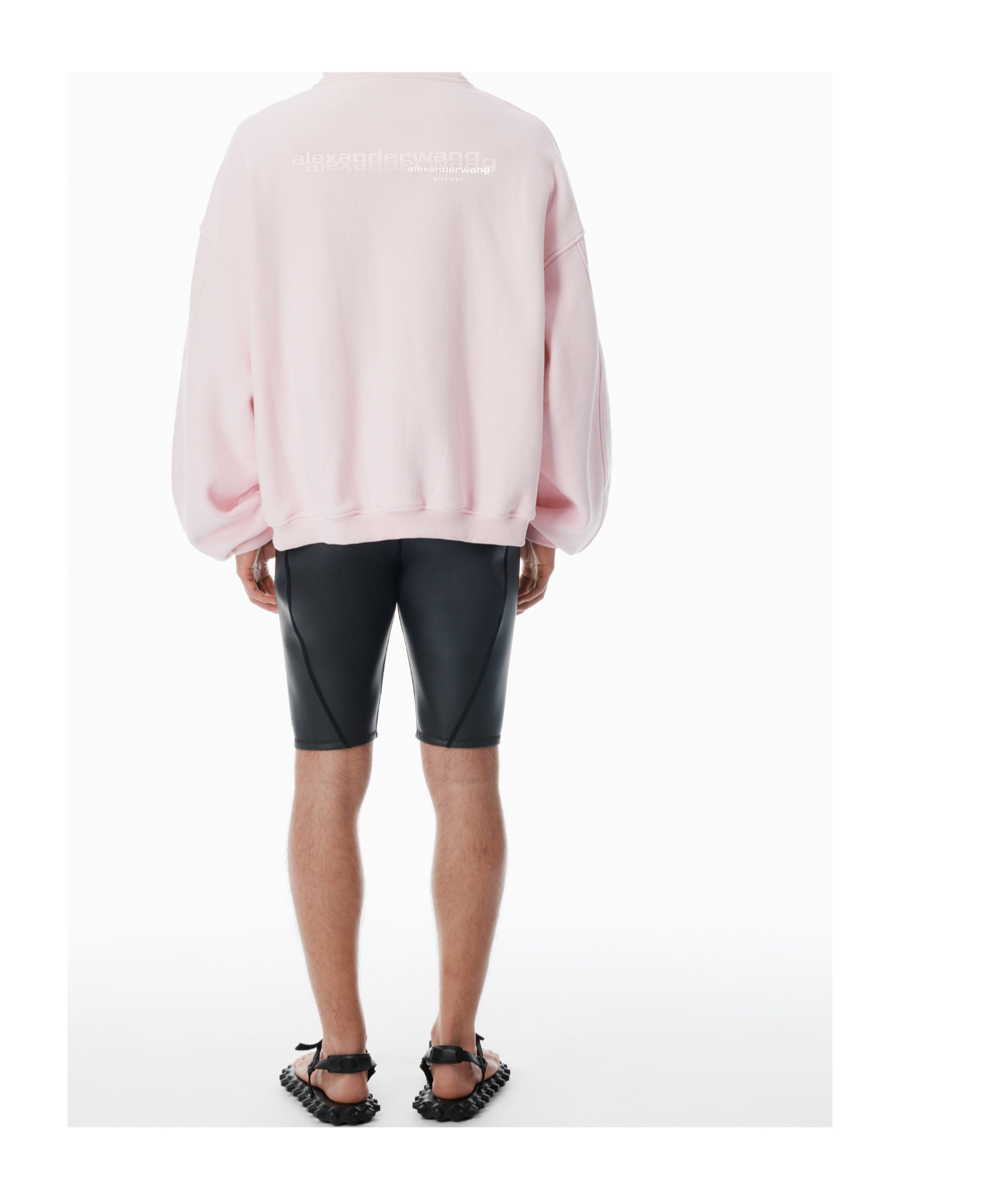 Alexander Wang Logo-detail Zip-up Hoodie In Animal Print