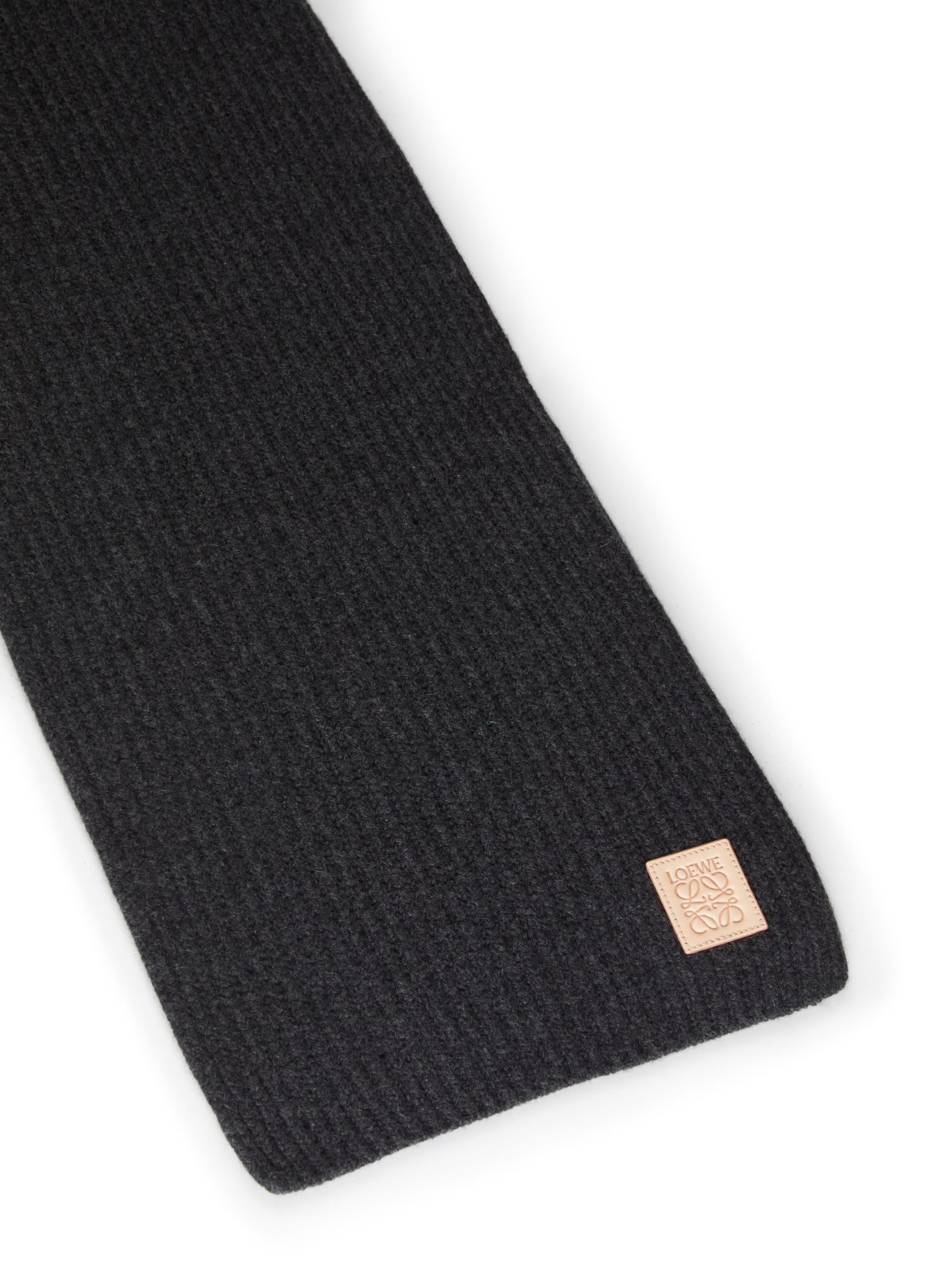 Shop Loewe Logo Scarf In Black