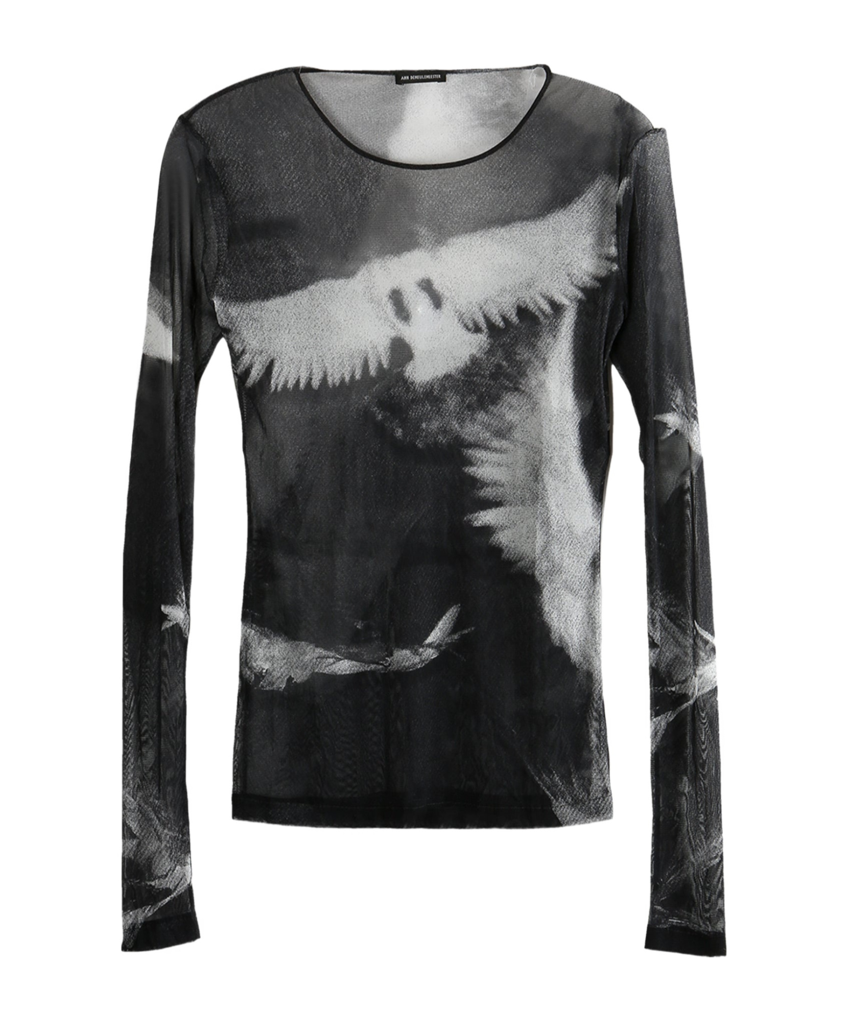 Ann Demeulemeester Long Sleeve T-shirt In Black