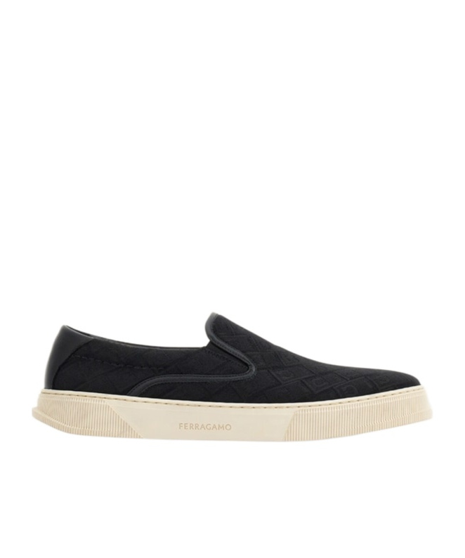 Ferragamo A Pair Of Sneakers In Black