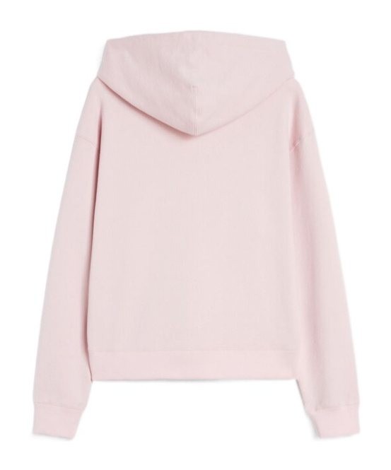 Jil Sander Cotton Terry Hoodie In Pink