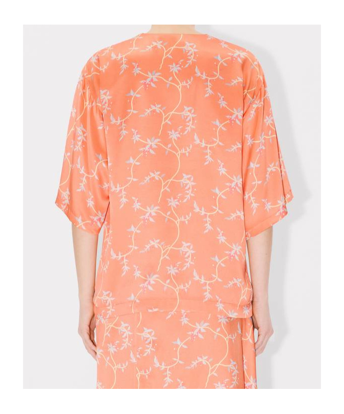 Kenzo Top In Silk In Apricot