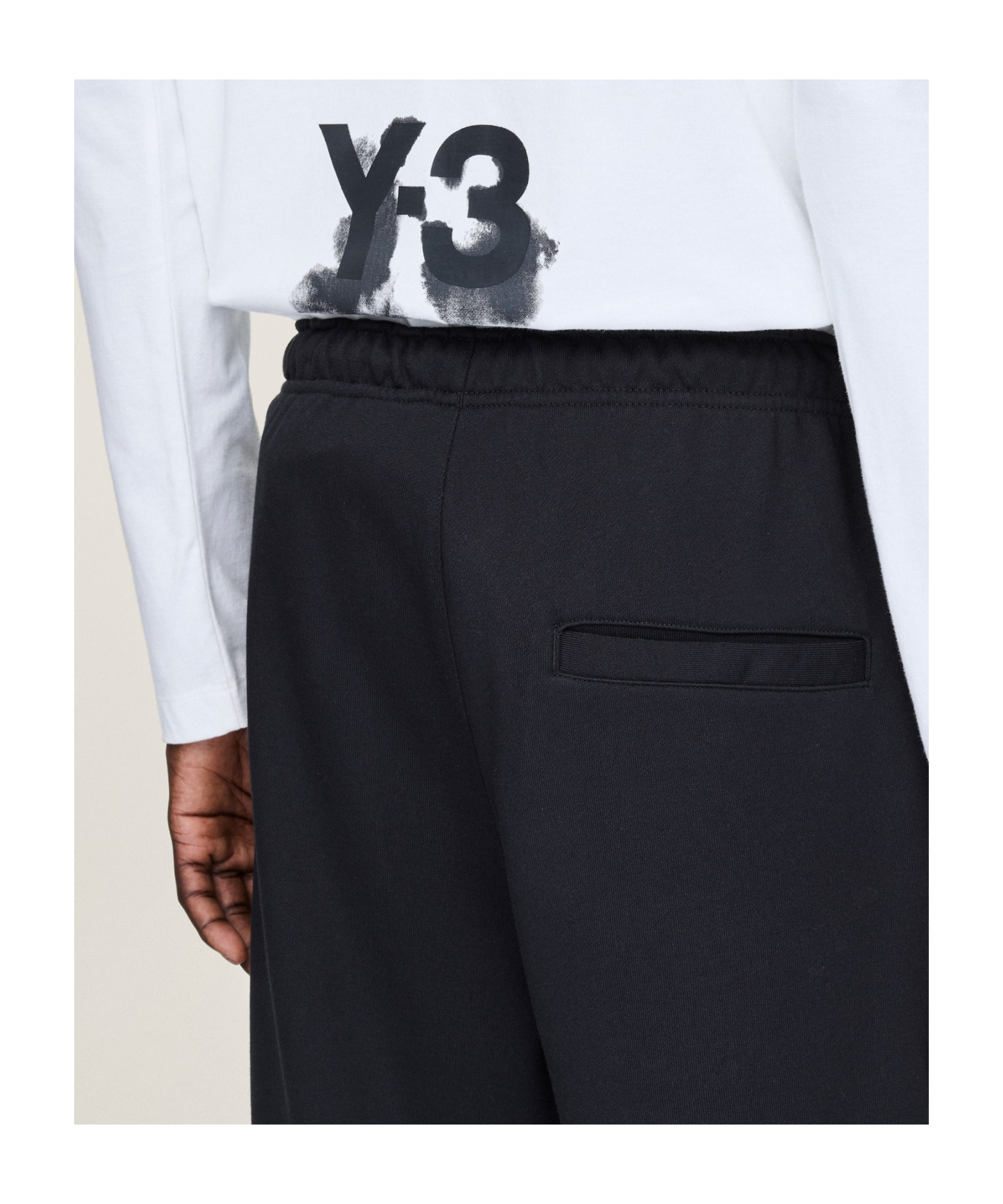 Y-3 Adidas Cotton Track-pants In Black