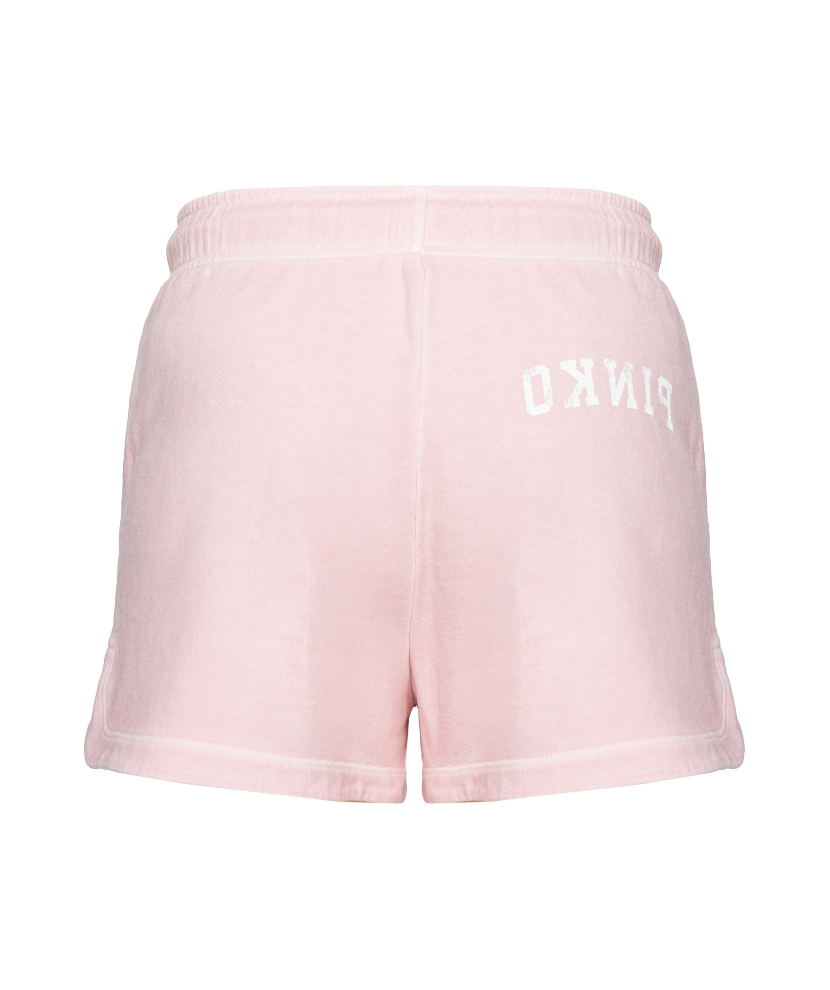 Pinko Sweat Shorts With Logo Print In Pink