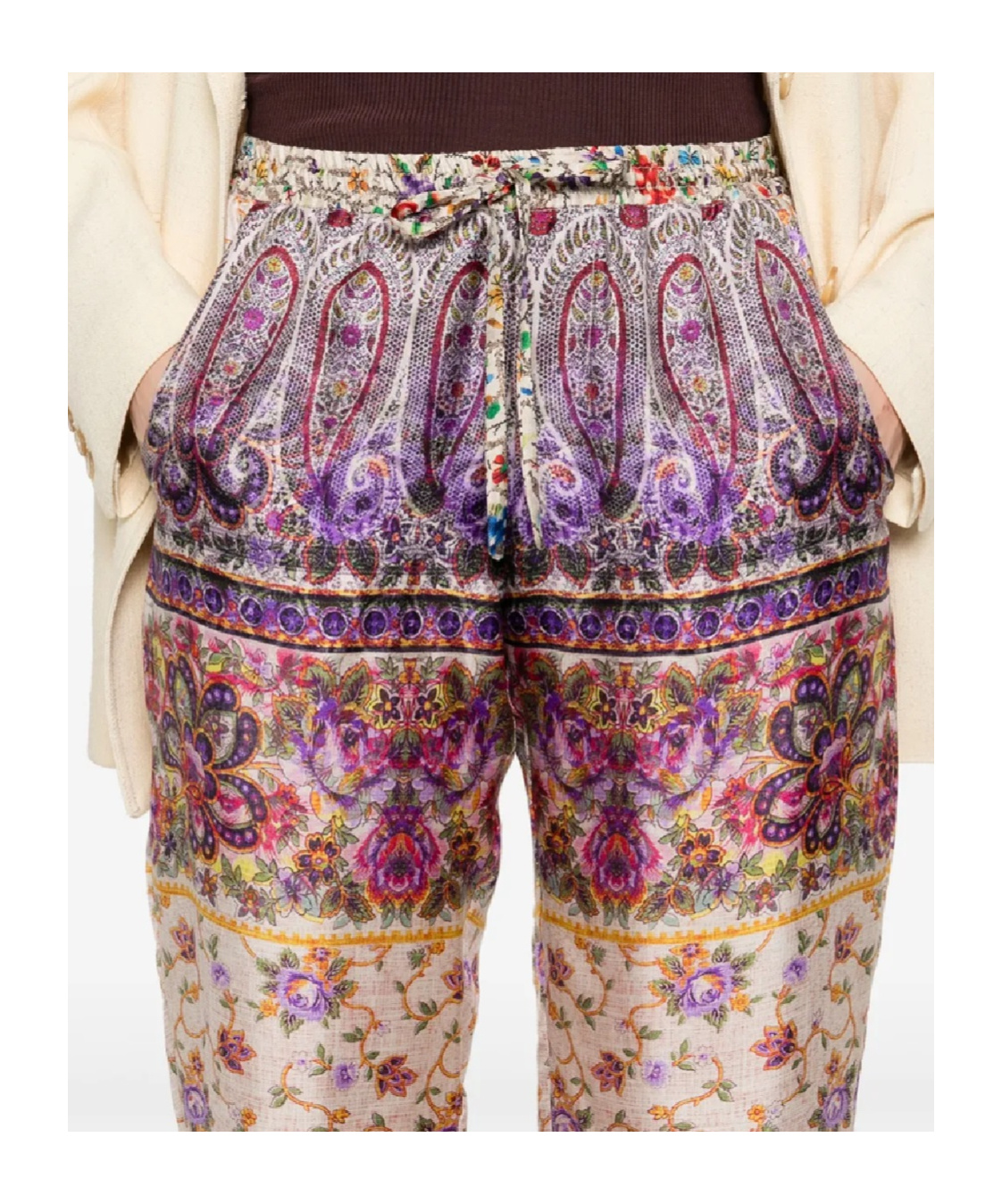 Pierre-louis Mascia Relaxed-fit Floral And Paisley Print Trousers In Pink
