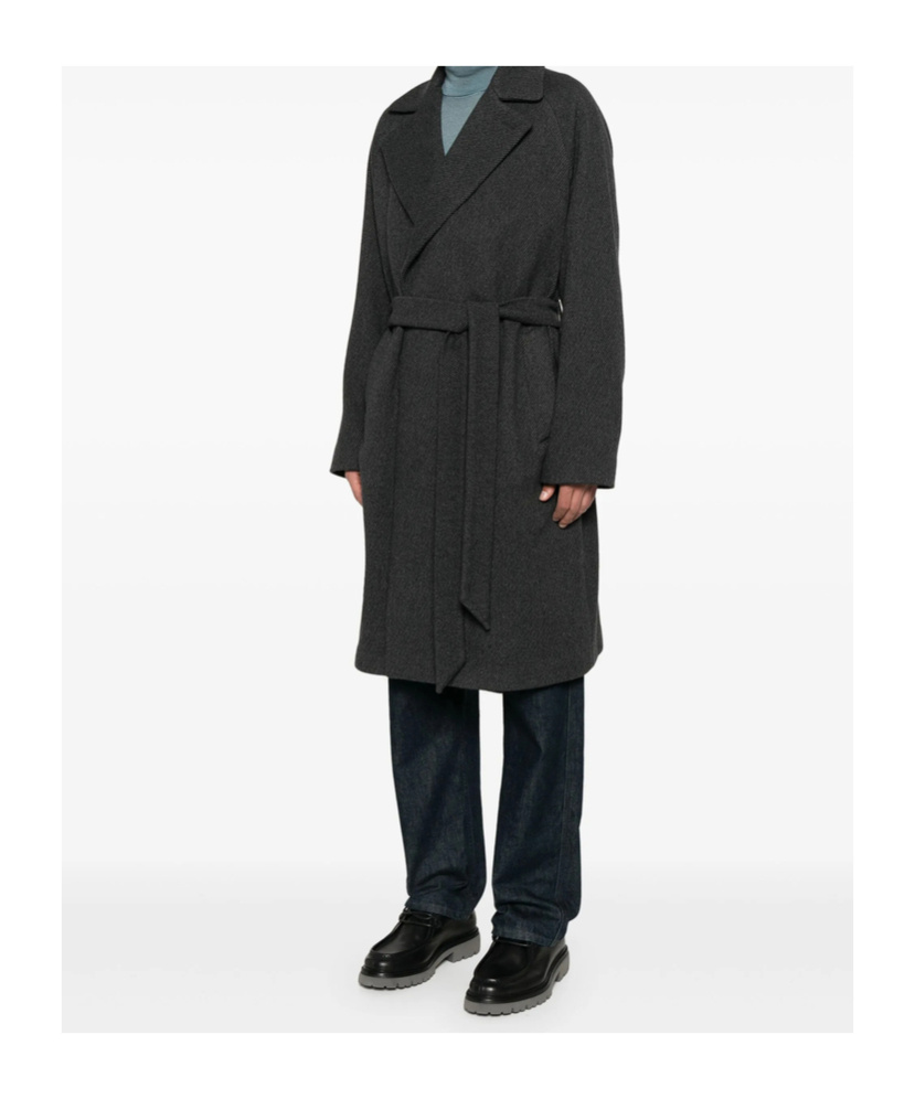 Shop Tagliatore Long Sleeve Coat