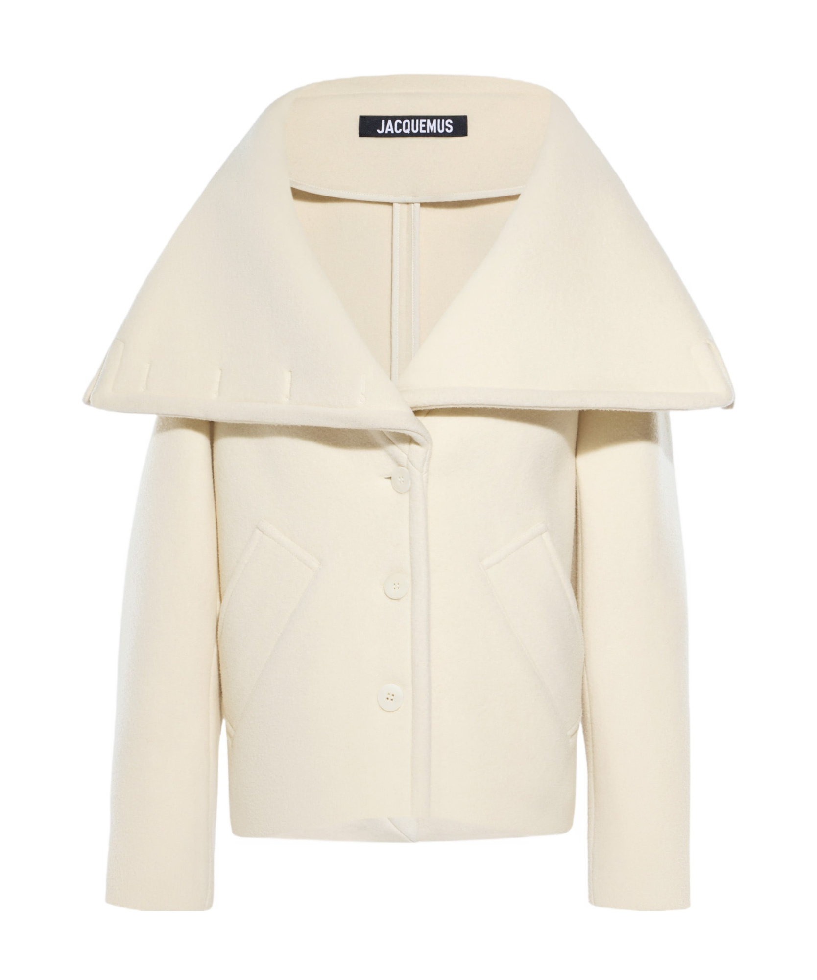 Jacquemus Pendant Collar Jacket In White