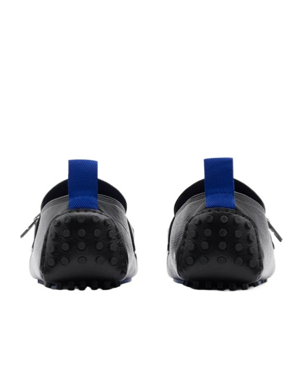 Burberry Slip-ons With Metal Hardware Detail In Black