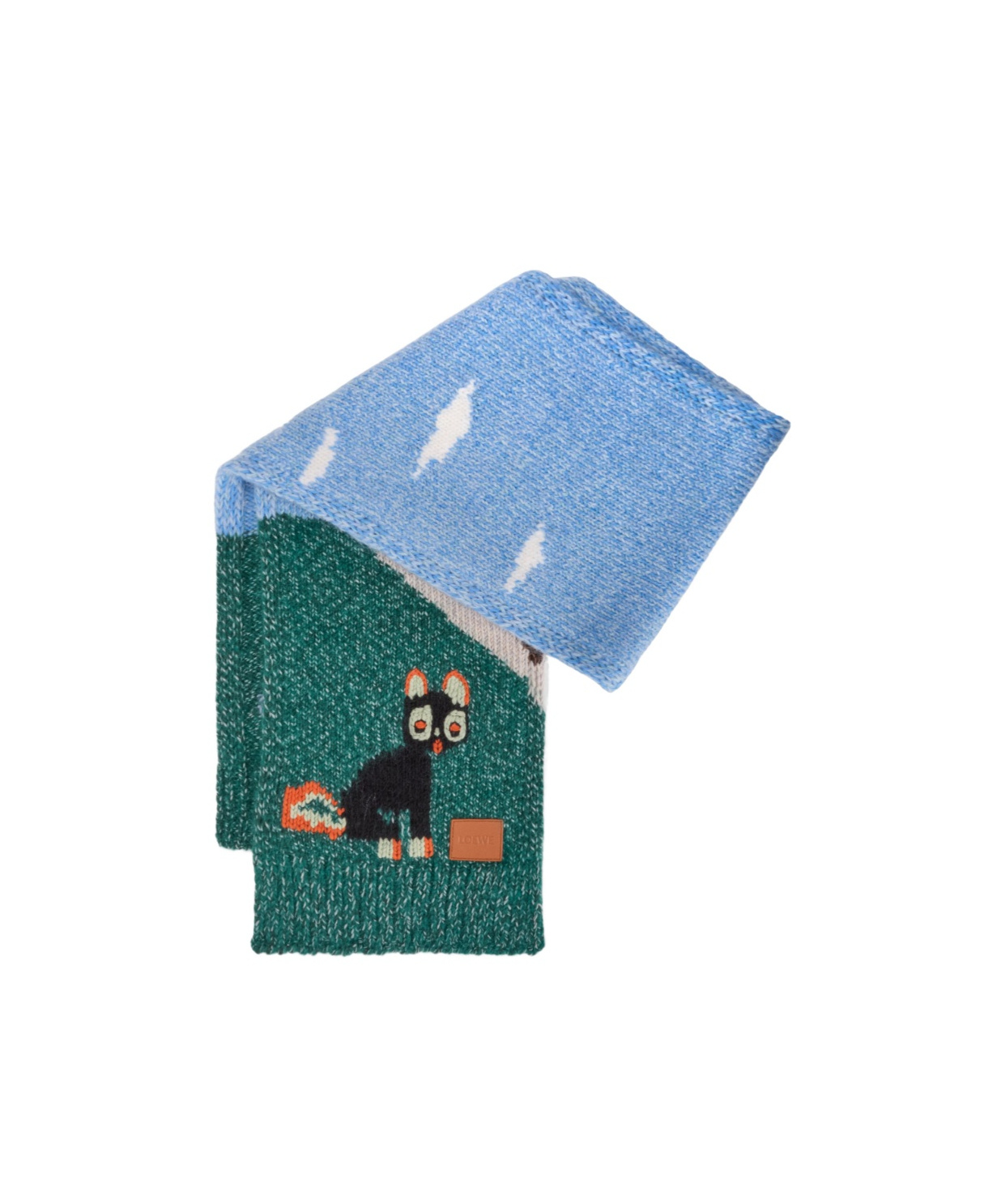 Loewe Scarf In Wool And Mohair Blend In Multi