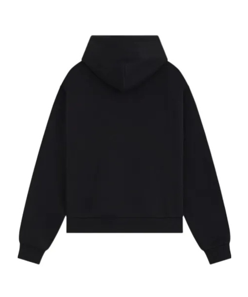 We11 Done Logo-appliqué Hoodie In Black