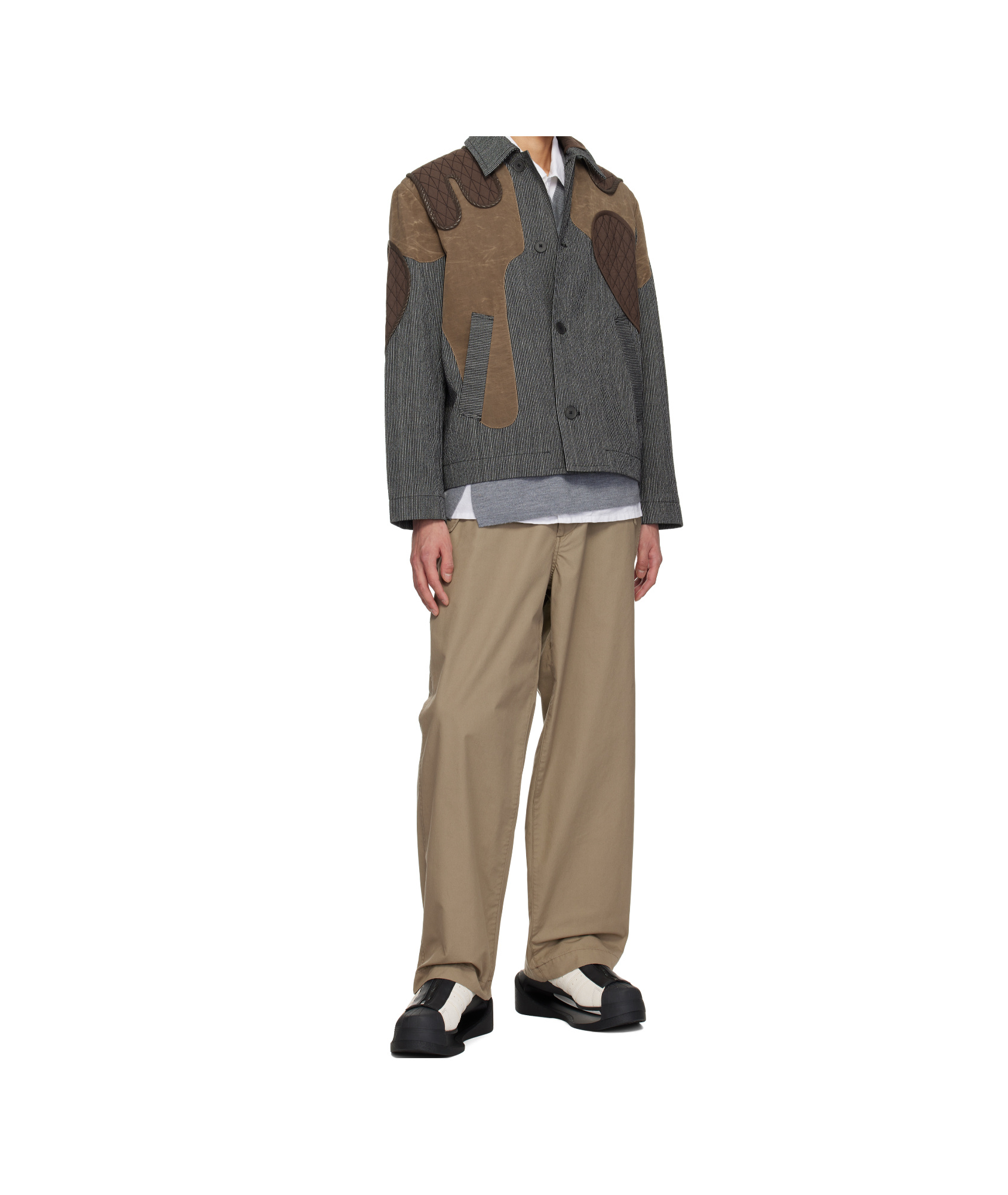 Craig Green Long Sleeve Casual Jacket In Brown