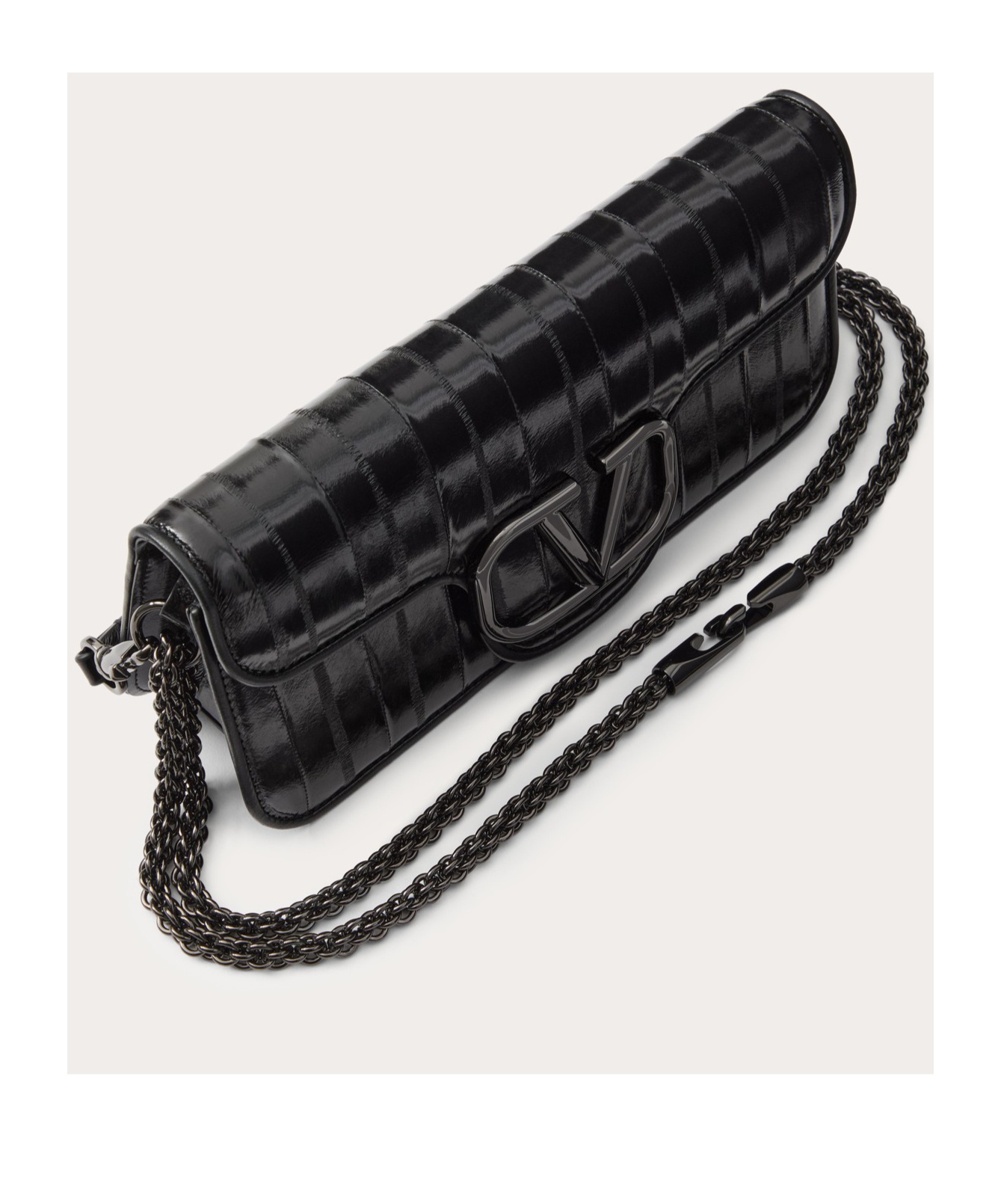 Valentino Loc1 Shoulder Bag In Black