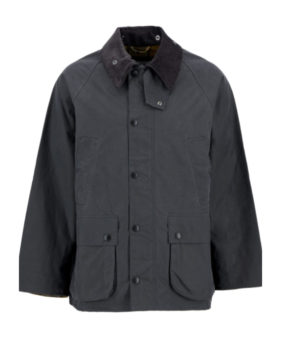 Barbour Long-sleeved Straight-hem Jacket In Black