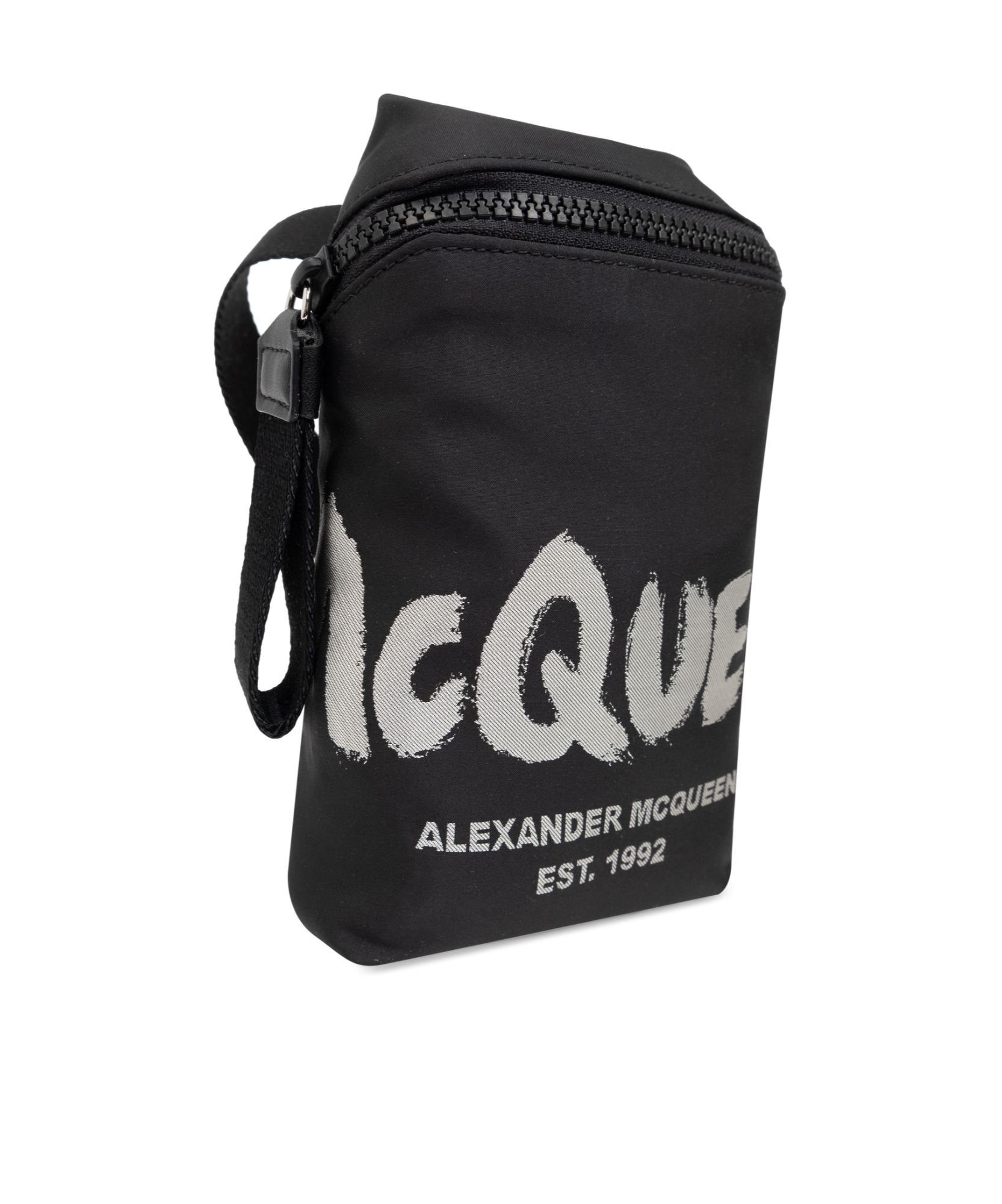 ALEXANDER MCQUEEN ALEXANDER MCQUEEN LOGO PRINTED ZIP-AROUND PHONE HOLDER