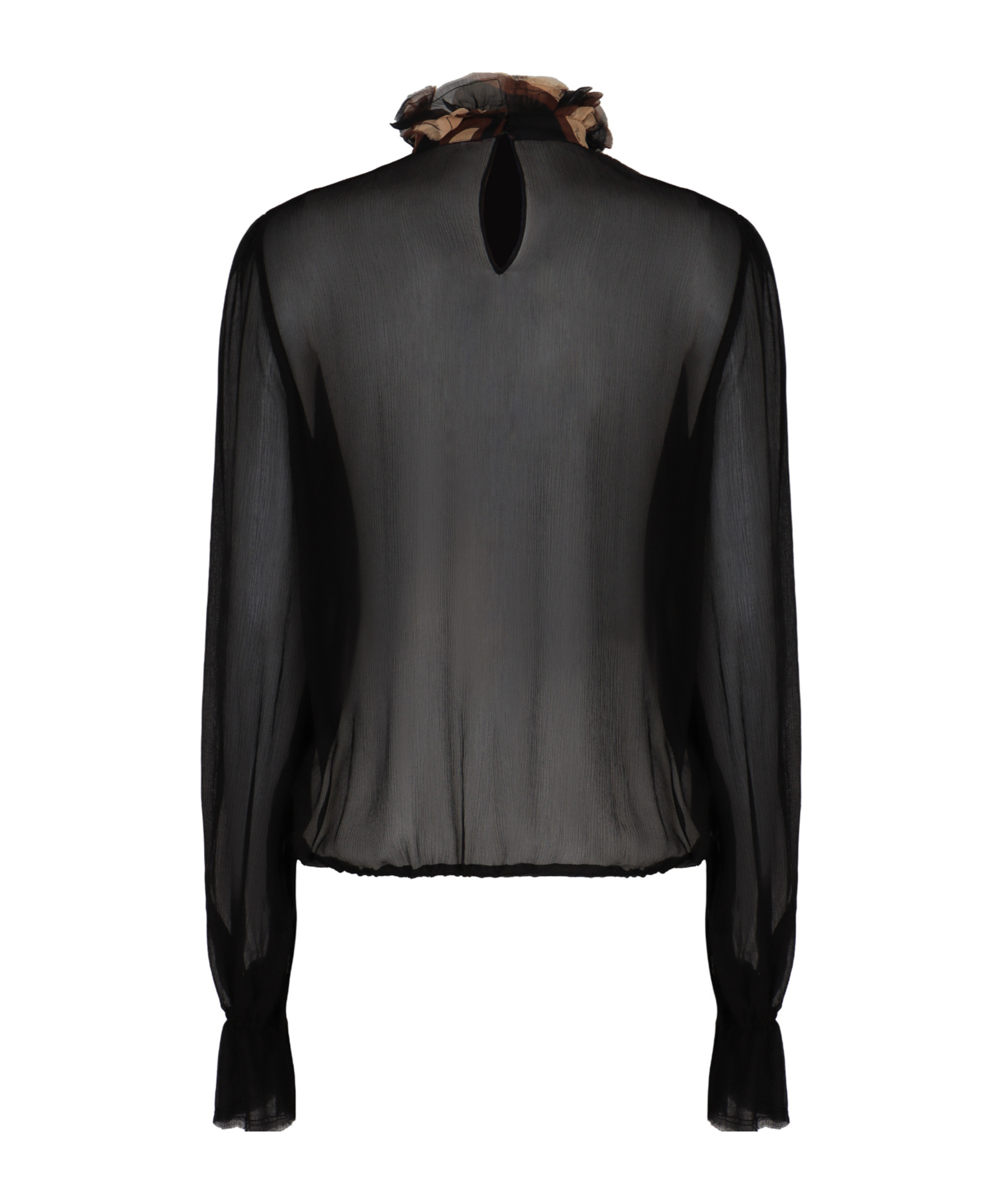 Pucci Long-sleeved Blouse In Black