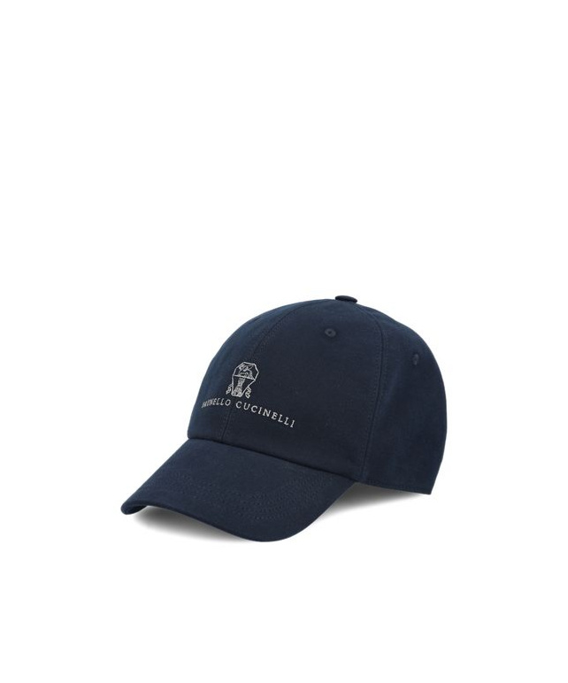 Brunello Cucinelli Logo-embroidered Cap In Black