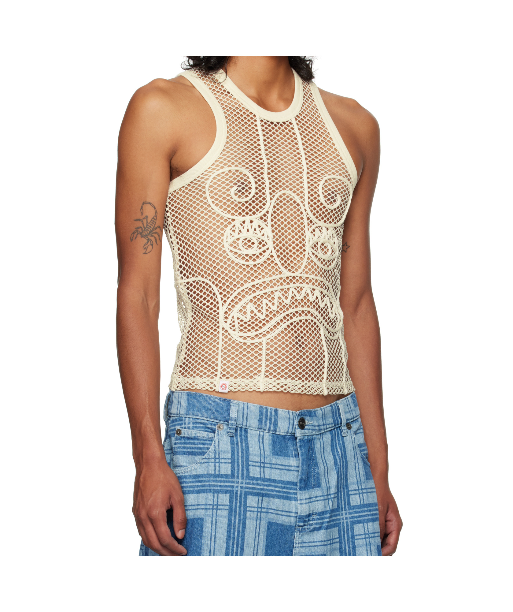 Shop Charles Jeffrrey Loverboy Sleeveless Vest In Brown