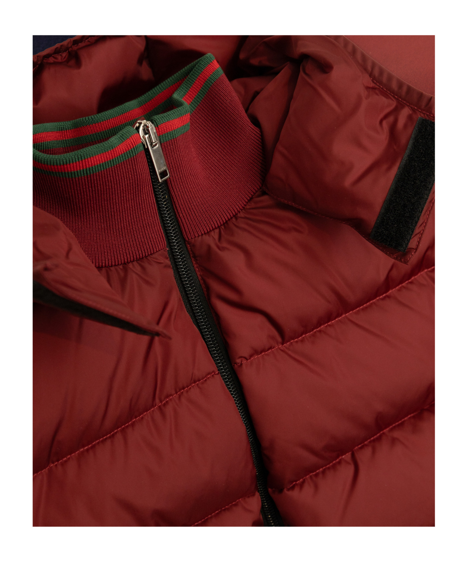 Gucci Hooded Down Jacket In Red