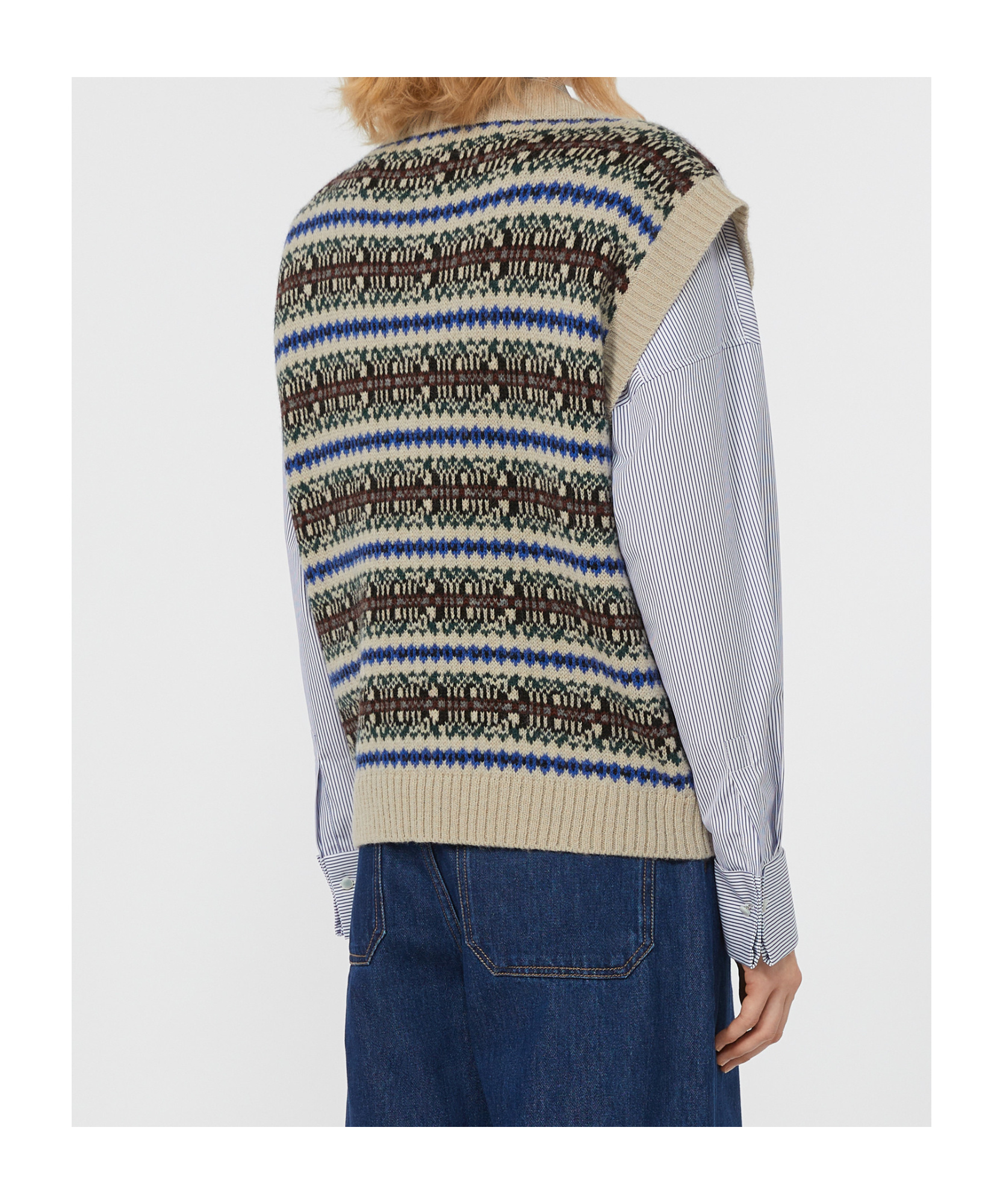 Weekend Max Mara Sleeveless Sweater Vest In Multi