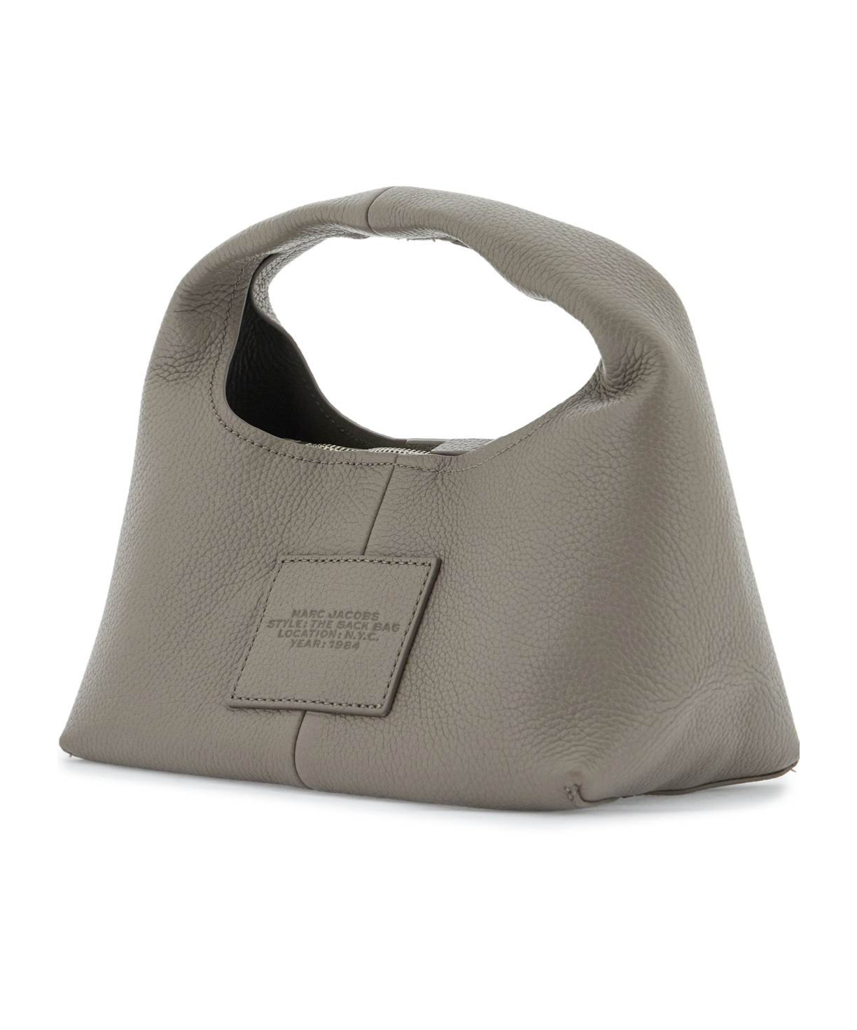 Marc Jacobs The Mini Logo Printed Sack Bag In Gray
