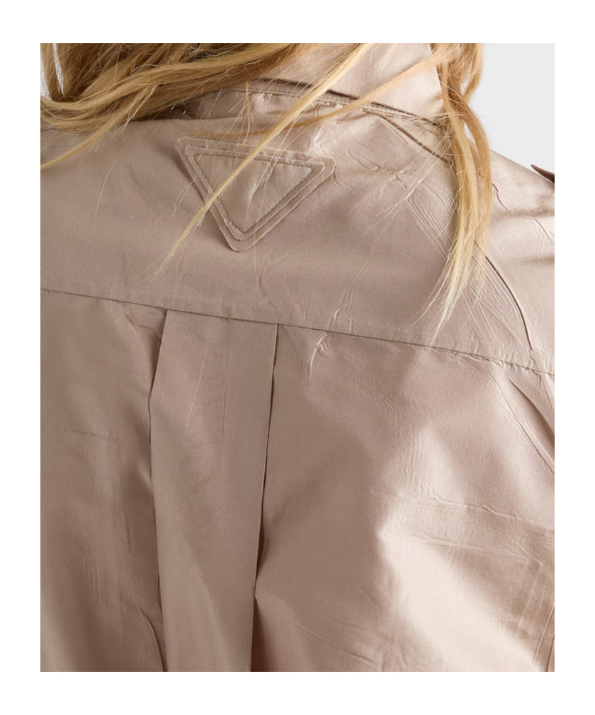 Prada Short-sleeved Taffeta Shirt