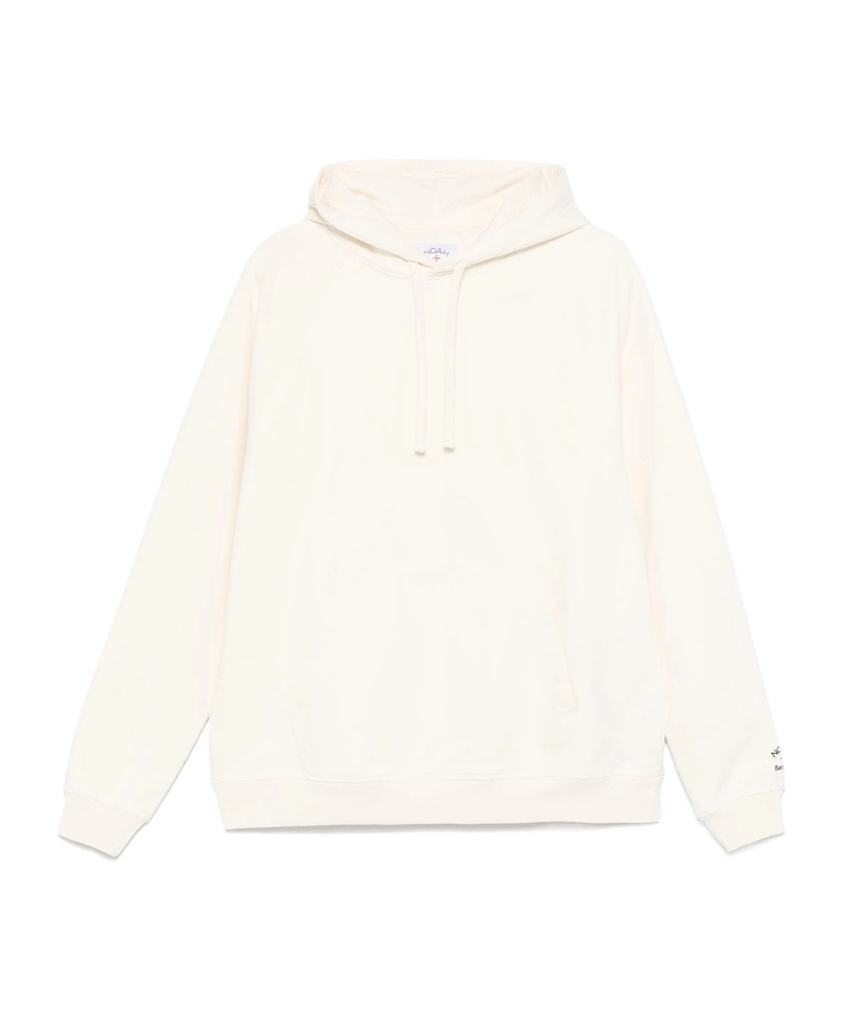 Barbour X Noah Cotton Hoodie In White