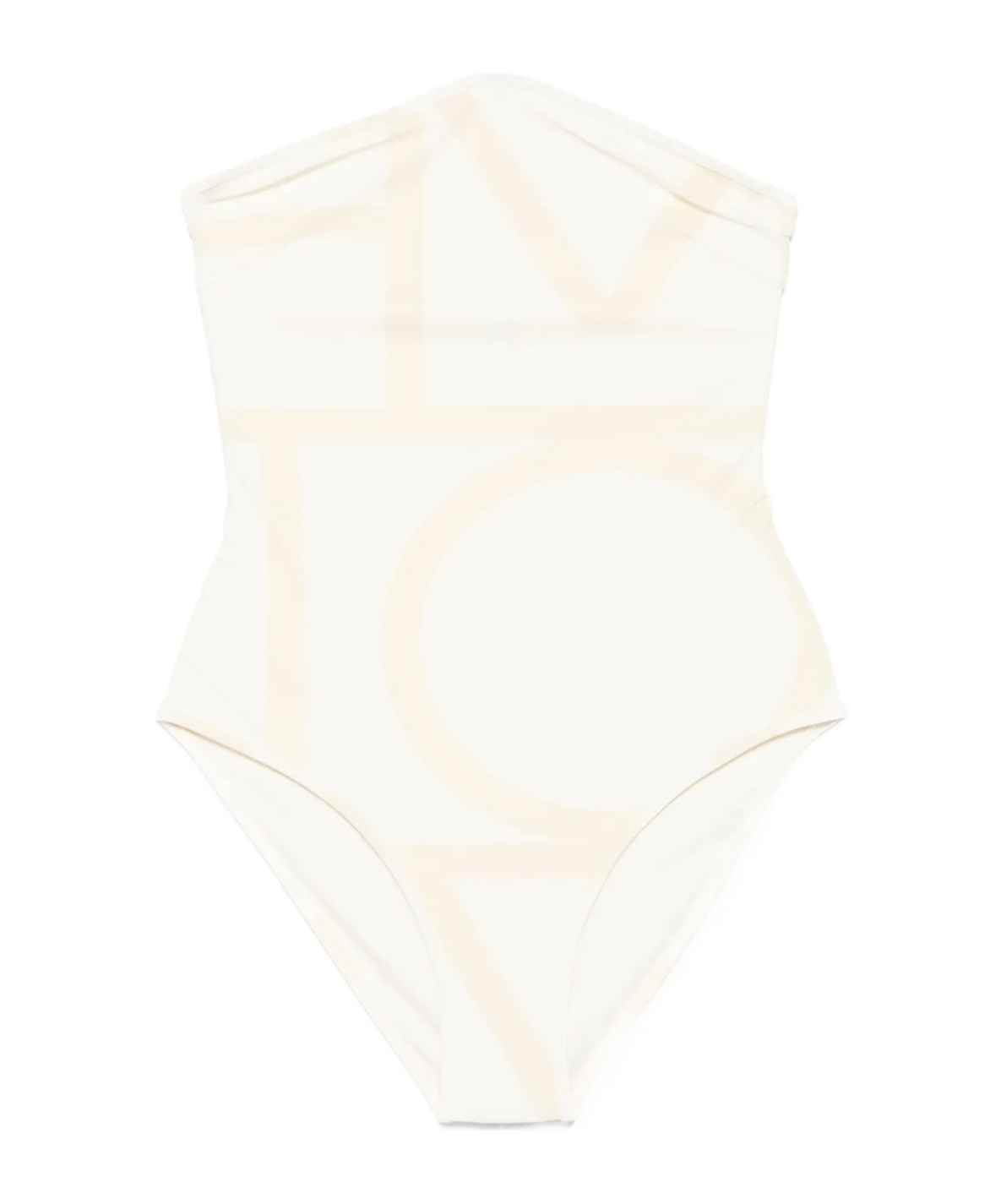 Totême Toteme Women Monogram Swimsuit In White