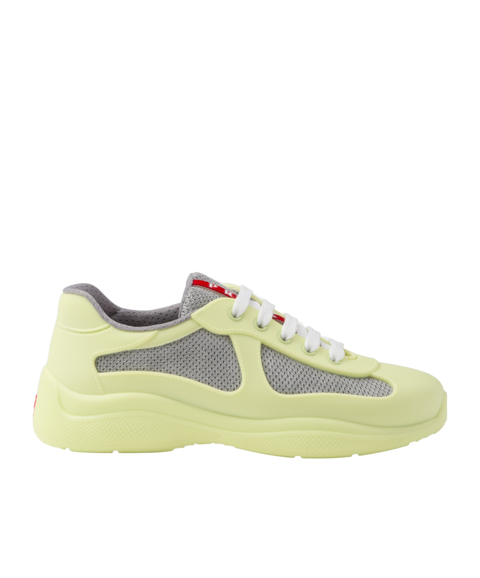 Shop Prada America's Cup Soft Rubber And Bike Fabric Sneakers In Pale Grass Green