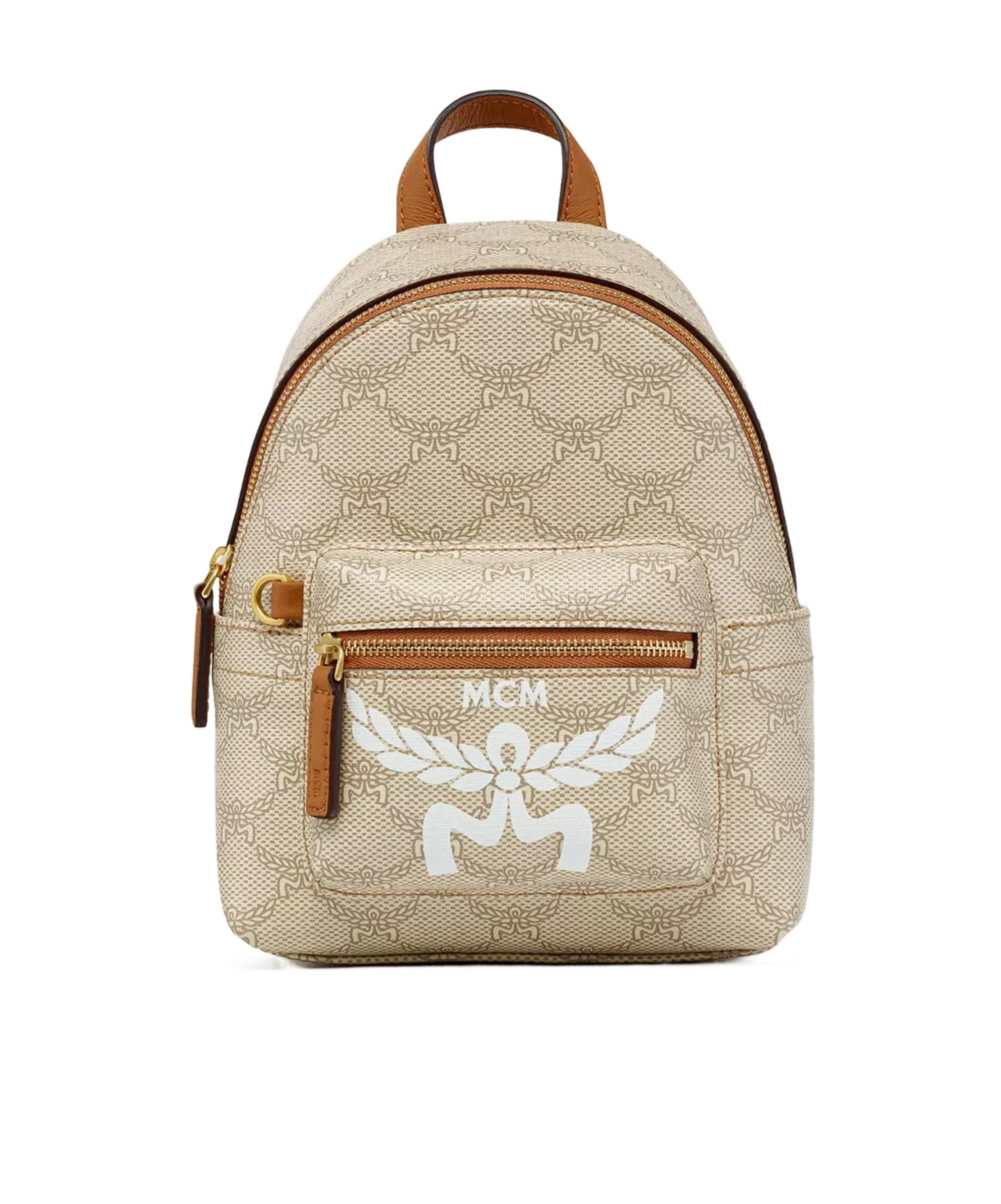 Mcm X-mini Stark Bebe Boo Lauretos Backpack In Nude