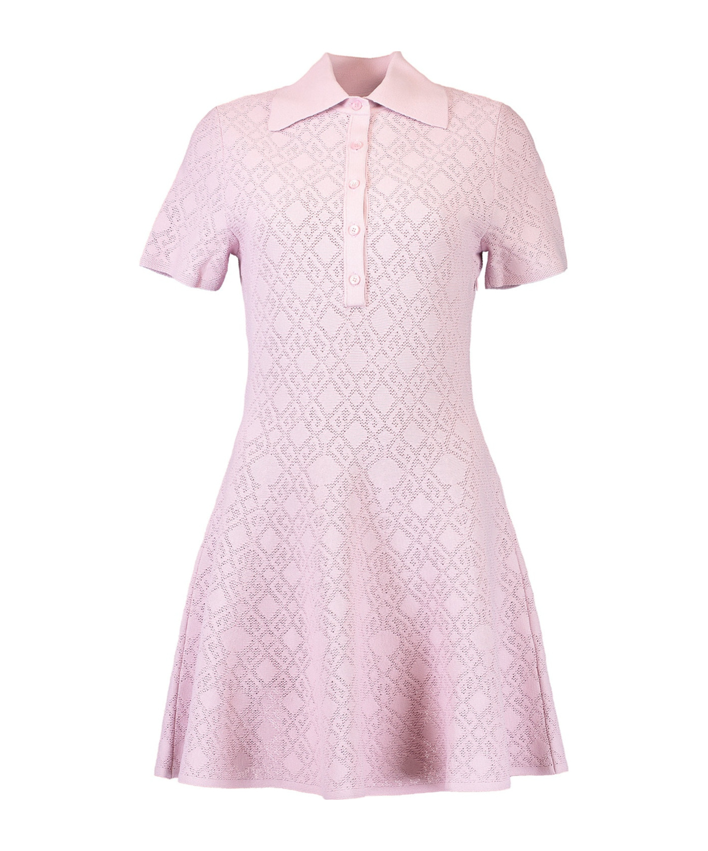 Givenchy Viscose Blend Polo Dress In Pink