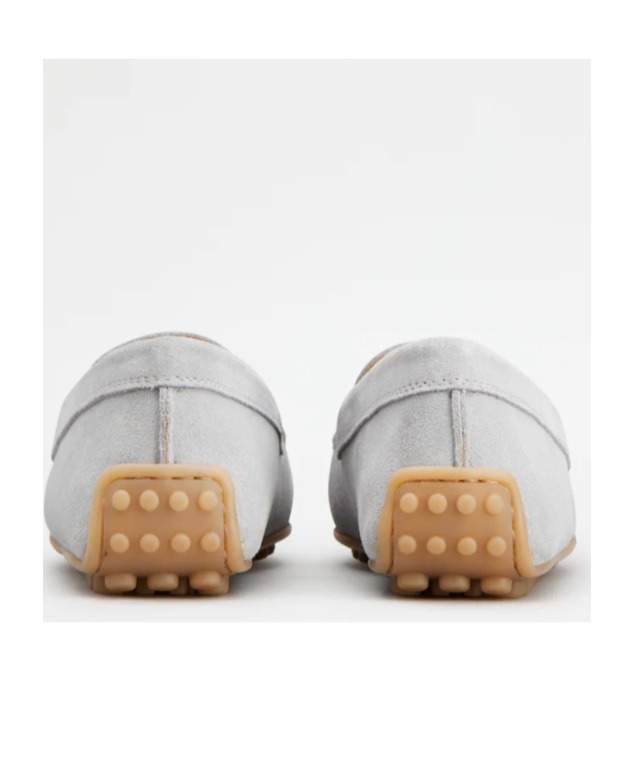 Tod's Gommino Penny-slot Suede Loafers In White