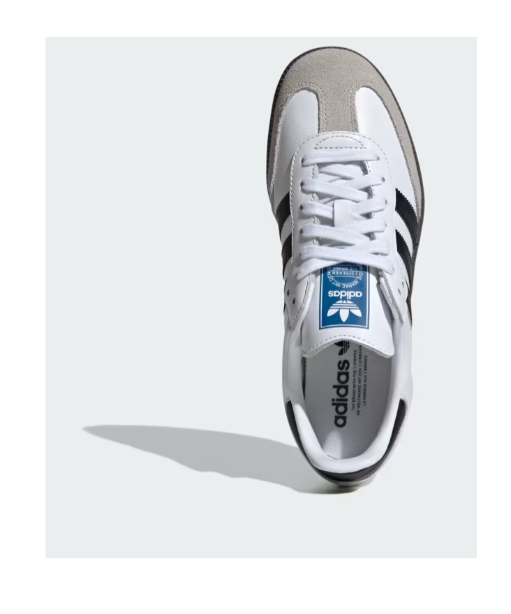 Adidas Originals Womens Silver Metallic Black Gu Samba Og Logo-print Metallic-leather Low-top Trainers Eur 36 / 3 Uk In White