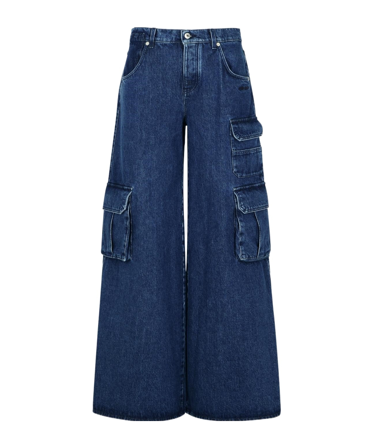 Off-white Belt-loop Jeans In Blue
