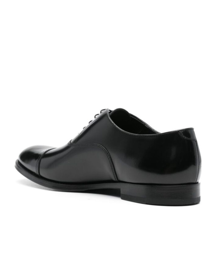 Doucal's Man Lace-up Shoes Black Size 7 Soft Leather In Black