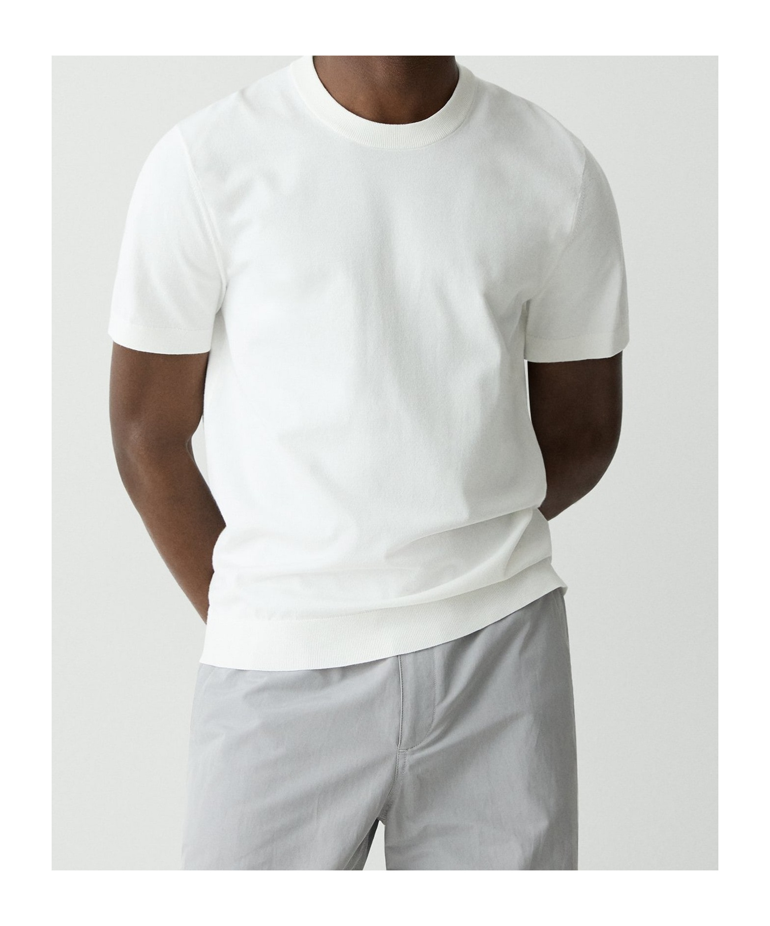 Theory Soris Tee In Light Bilen In White