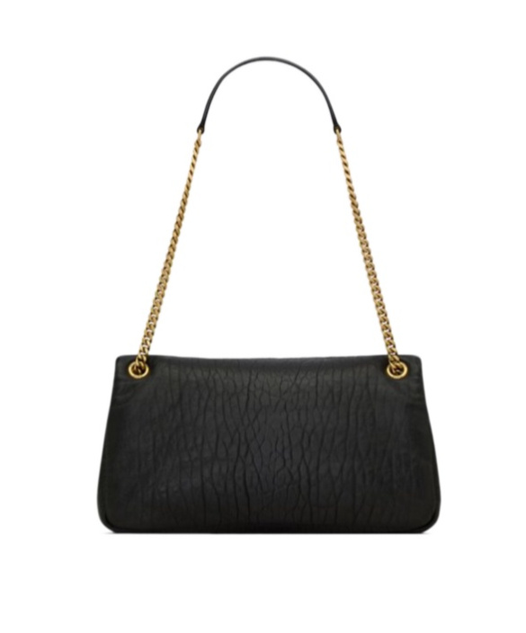 Saint Laurent Calypso Medium Grain Shoulder Bag In Black
