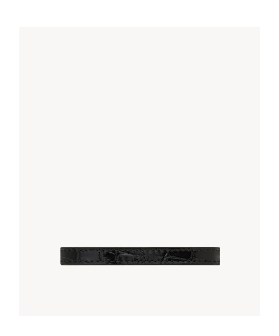 Saint Laurent Cassandre Bracelet In Black