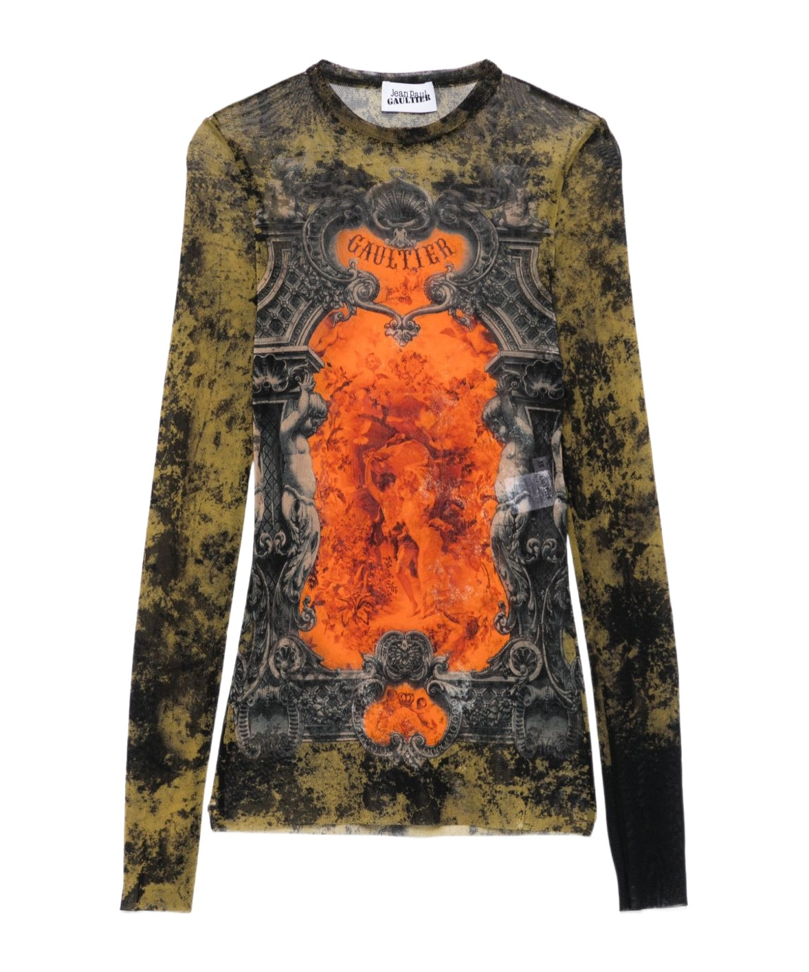 Shop Jean Paul Gaultier The Khaki Médaillon Top