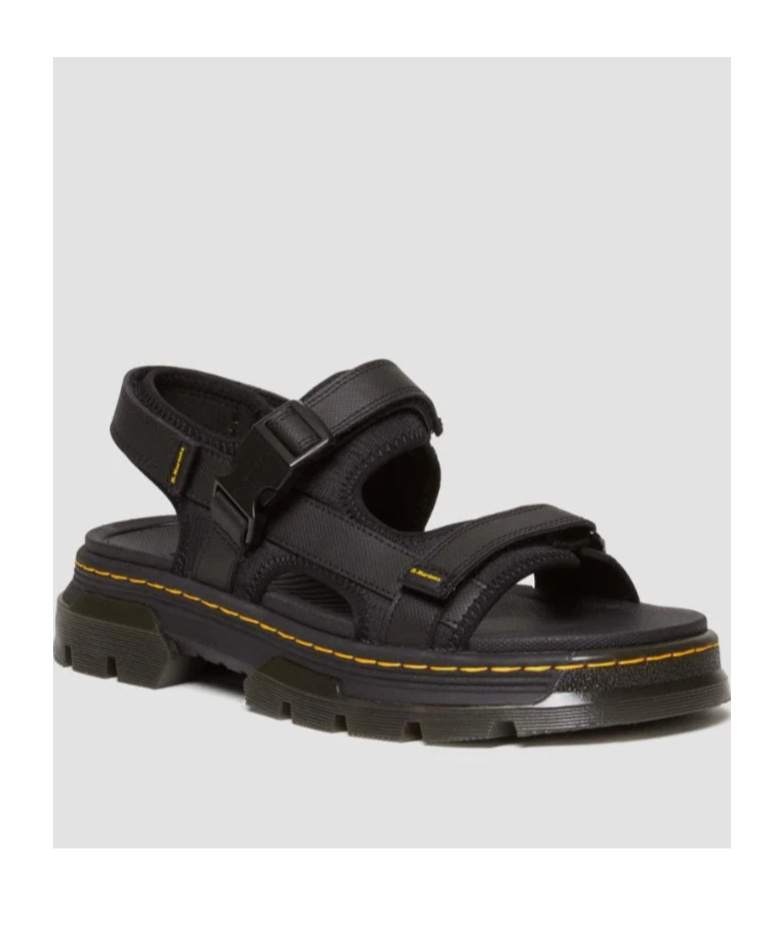 Dr. Martens Forster Poly Webbing Sandals In Black