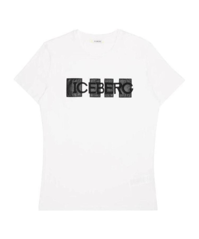 ICEBERG ROUND COLLAR LOGO T-SHIRT
