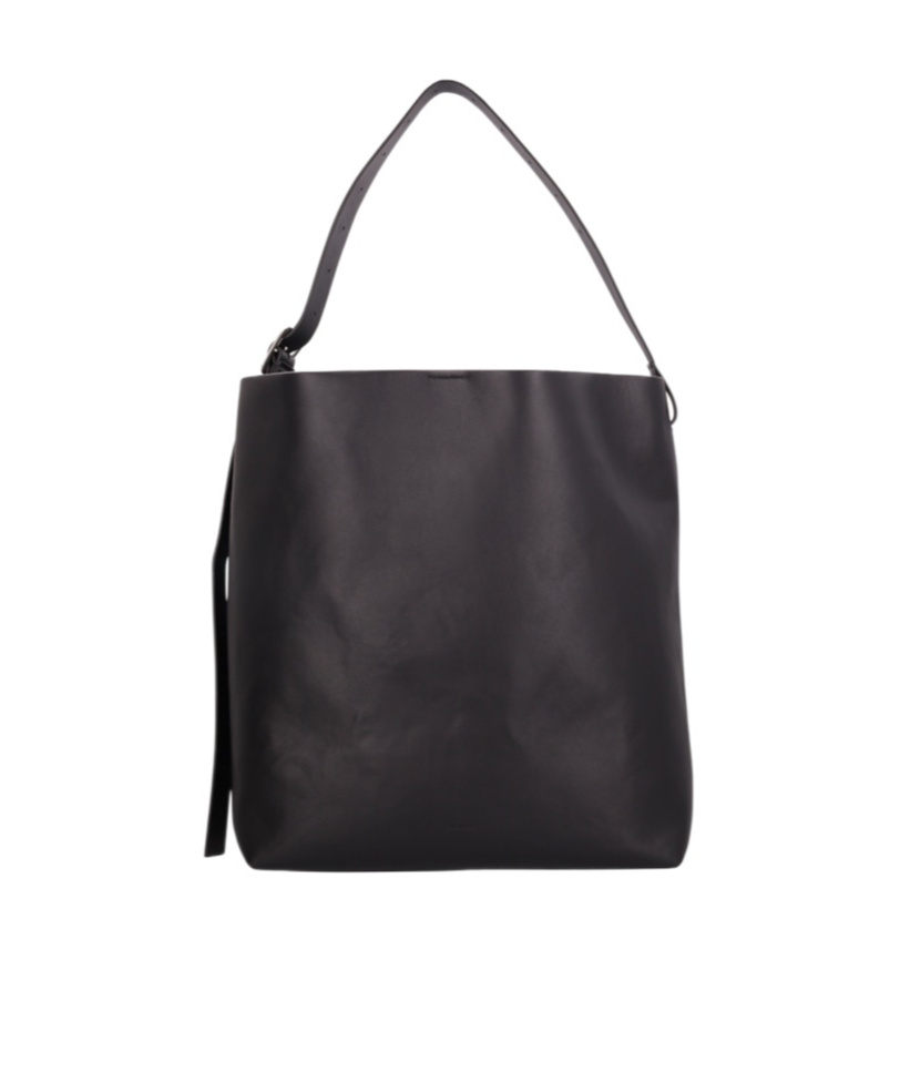 Jil Sander Adjustable Shoulder Bag In Black