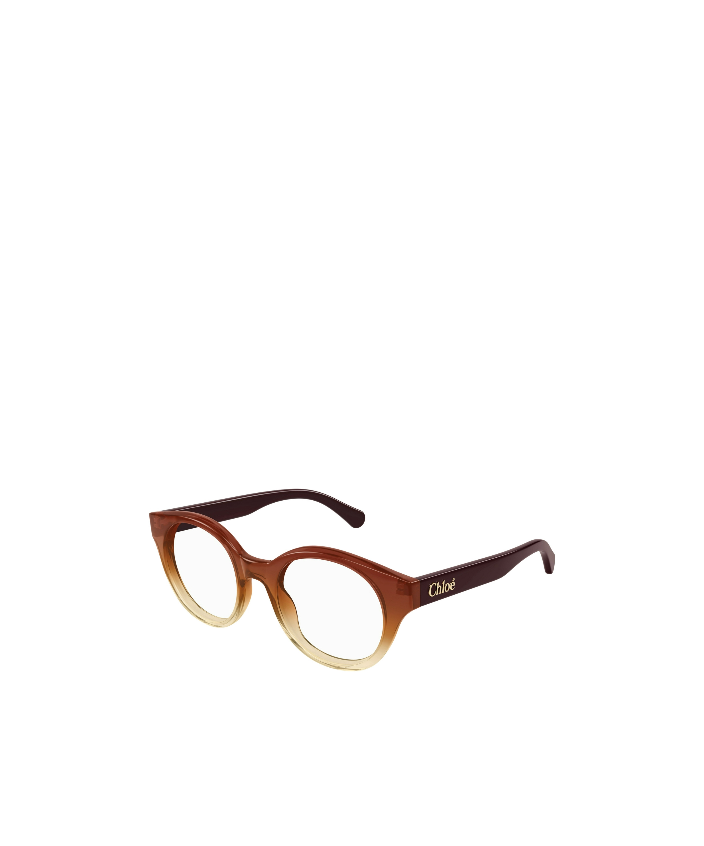 Chloé Eyewear Oval Frame Glasses In Brown